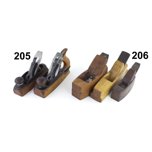 7403-206 Lot of three coffin planes.